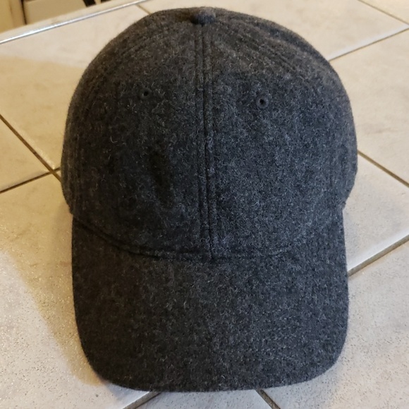 Madewell Accessories - Madewell Wool Blend Gray Strap Back Hat Cap